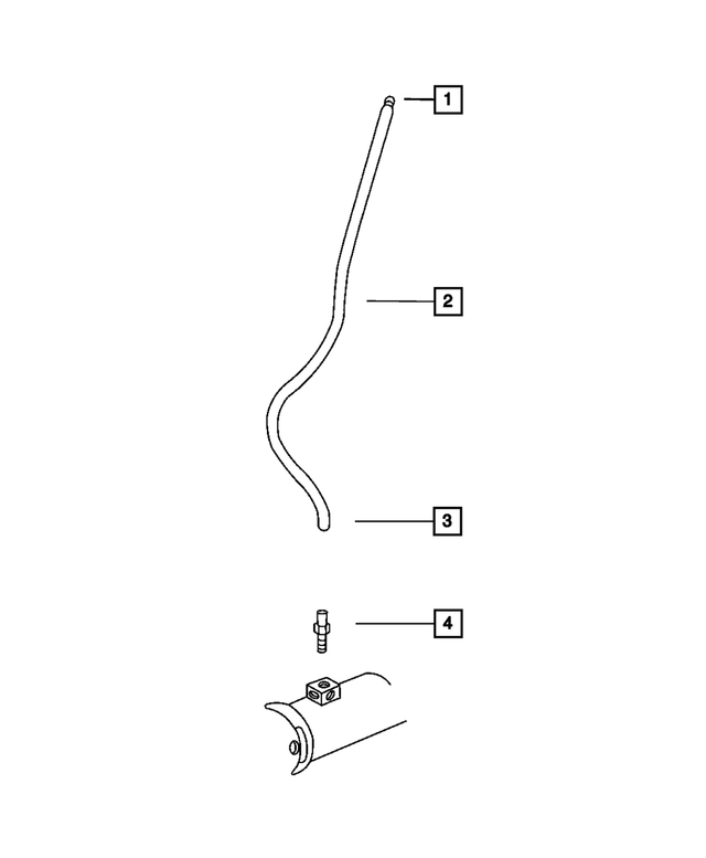 HFV00516 - Rear Axle: Fuel And Vapor Hose for Mopar Image