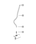 HFV00516AC - Rear Axle: Fuel And Vapor Hose for Chrysler: Aspen, PT Cruiser, Sebring | Dodge: Dakota, Durango, Neon, Nitro, Ram 1500, Ram 2500, Ram 3500, Stratus | Jeep: Cherokee, Commander, Grand Cherokee, Liberty, Wrangler | Ram: 1500, 2500, 3500, Dakota Image