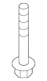 554483M000 - : Stay Bracket Bolt for Genesis: G70, G80, G90 | Hyundai: Azera, Elantra, Elantra GT, Genesis, Genesis Coupe, Ioniq, Santa Fe Sport, Sonata, Tucson Image