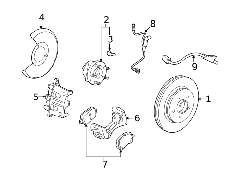 Front Brakes for 2008 Saturn Vue #0