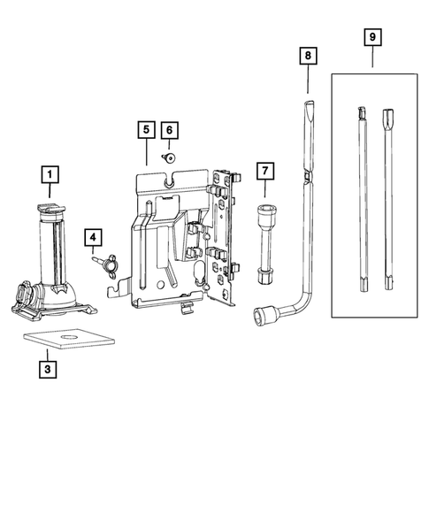 Jack Stowage for 2021 Ram 3500 #1