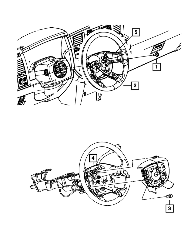 1PS39XSDAA - : Steering Wheel Switch Bezel, Right Hand for Mopar Image