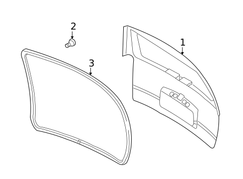 Gate & Hardware for 2006 Pontiac Montana #0