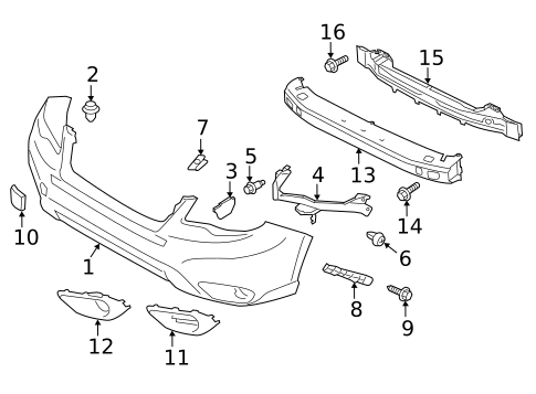 Bumper & Components - Front for 2014 Subaru Forester #0