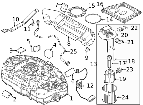 Fuel System Components for 2023 Kia Niro #0