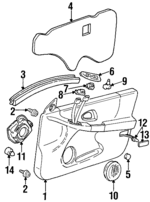 10413678 - Body: Door Trim Panel for Pontiac: Grand Prix Image