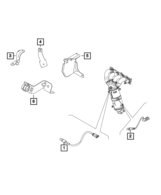 68492338AA - Electrical: Oxygen Sensor for Mopar Image