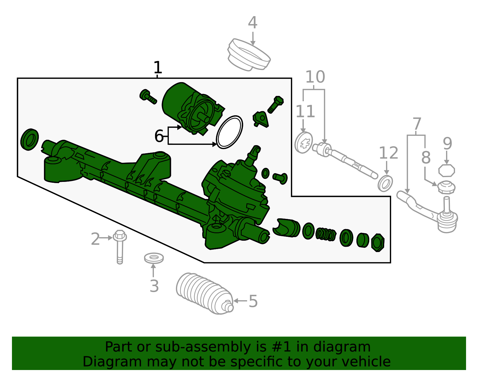 2015-2020 Acura TLX Rack And Pinion Assembly 53601-TZ4-A01 | OEM