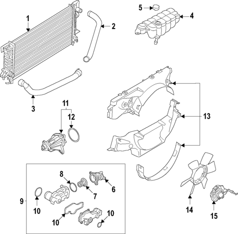 Radiator & Components for 2021 Ford F-150 #1