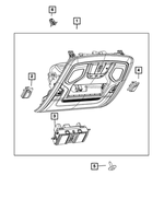 6EK011L1AF - Interior Trim: Overhead Console for Mopar Image