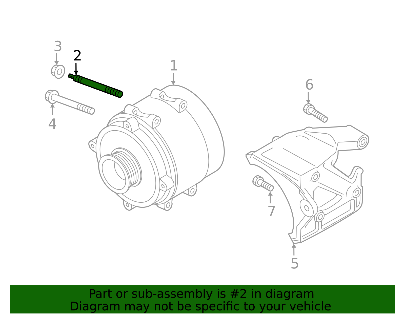 Oem 26f Wht 2019-2026 Audi Alternator Stud WHT-007-612 | OEM Parts Online