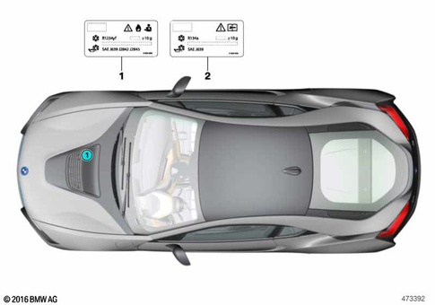 Labels for 2014 BMW i8 #2