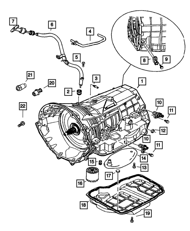 4810021 - Automatic Transmission Multi-Speed: Grommet for Mopar Image