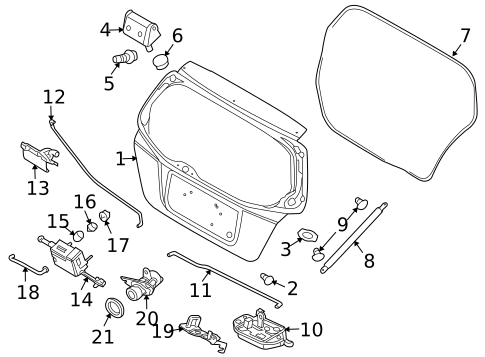 Gate & Hardware for 2009 Pontiac G3 #0