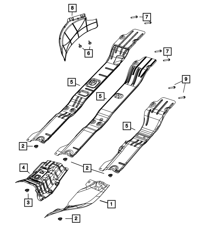 55398948AC - Exhaust: Spare Tire Shield for Mopar Image image