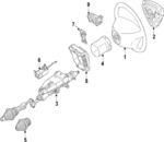 17146045039E37 - Steering: Steering Wheel for Mercedes-Benz Image