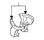 51167163810 - : Interior Rear View Mirror Cap for Mini: Cooper, Cooper Countryman, Cooper Paceman Image