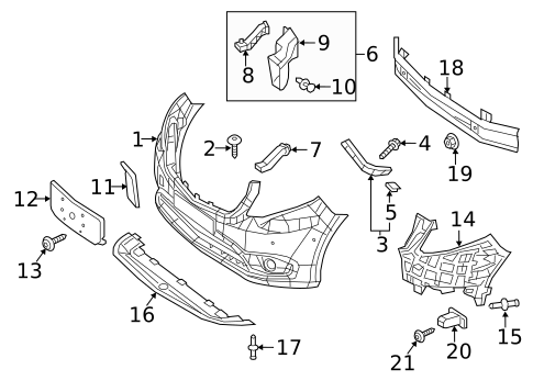 Bumper & Components - Front for 2023 Mercedes-Benz Metris #0