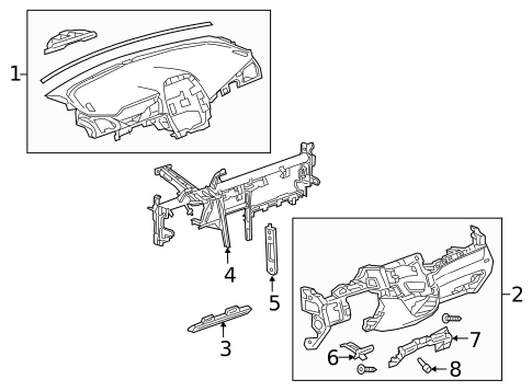 Instrument Panel for 2019 Chevrolet Spark #0