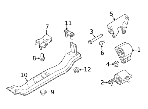 Engine & Trans Mounting for 2012 Ford F-350 Super Duty #0