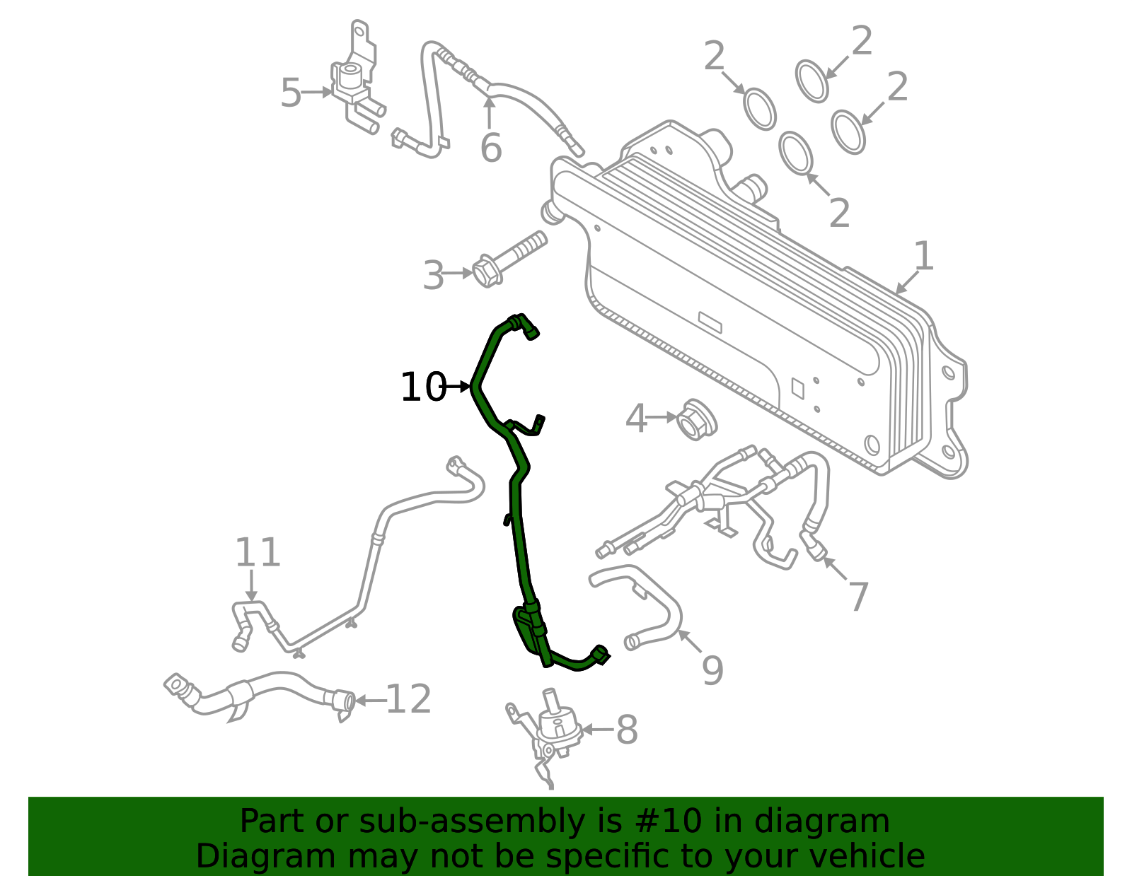 L1MZ-18N345-AA - 2020-2024 Ford Explorer - Water Inlet Hose | Ford