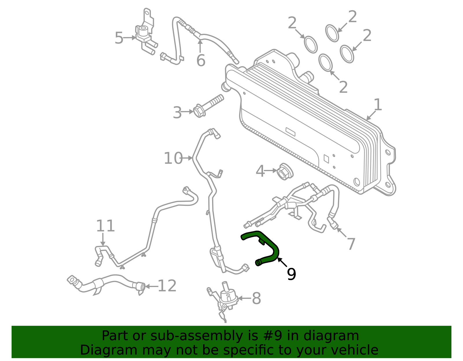 2020-2024 Ford Explorer Outlet Hose L1MZ-8N021-B | Ford OEM Parts Outlet