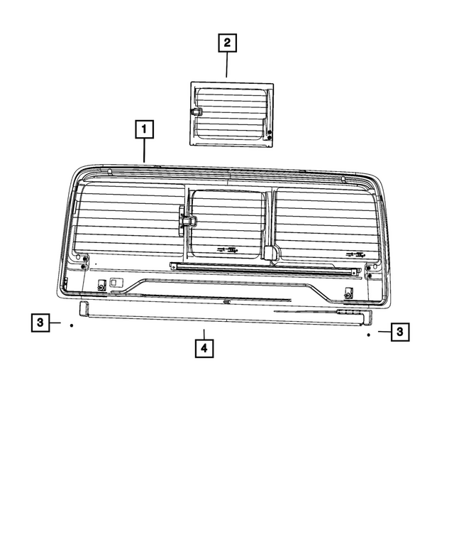 68439666AA - : Backlite Glass for Mopar Image