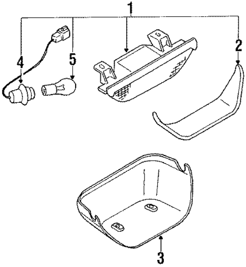 High Mount Lamps for 1990 Nissan Axxess #0