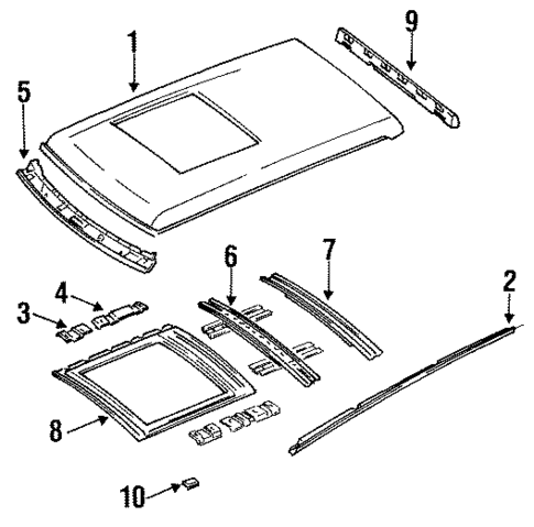 Roof & Components for 1993 Mazda MPV #0