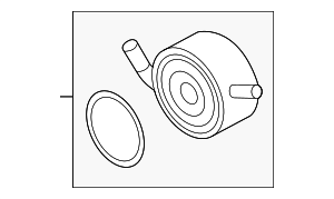 213051CA3B - Cooling System: Oil Cooler for INFINITI: FX50, M56, Q70, Q70L, QX70 Image