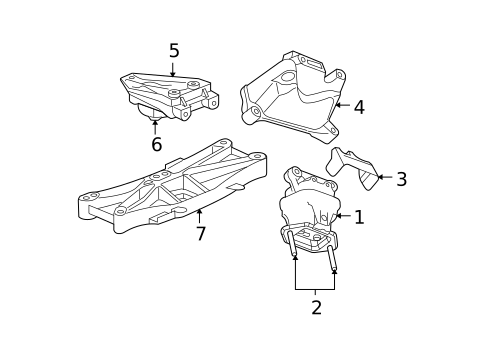 Engine & Trans Mounting for 2006 Dodge Charger #0