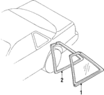 8330041F00 - : Glass for Nissan: 240SX Image