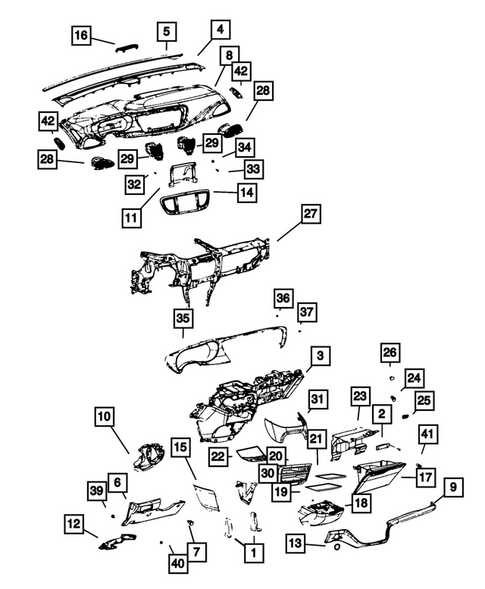 Instrument Panel for 2019 Chrysler Pacifica #0