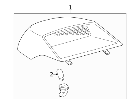 High Mounted Stop Lamp for 1999 Lexus ES300 #0