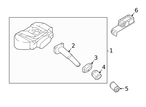 Tire Pressure Monitor Components for 2020 Kia Rio #0