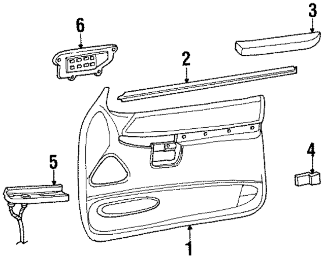 F77Z7823943FAC - : Door Interior Trim Panel for Ford Image