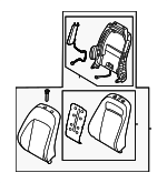 88400KL310UCY - Body: Seat Back Assembly for Hyundai: Ioniq 6 Image