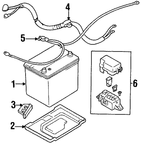 Battery for 2001 Chevrolet Metro #0