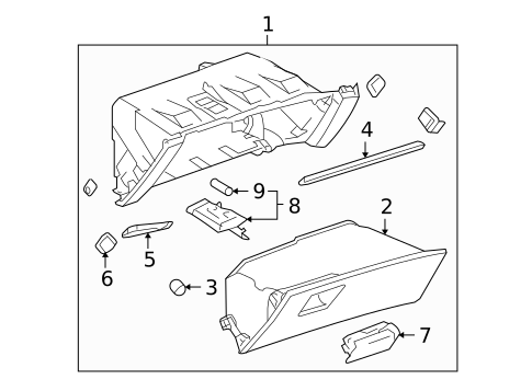 Glove Box for 2012 Buick LaCrosse #0