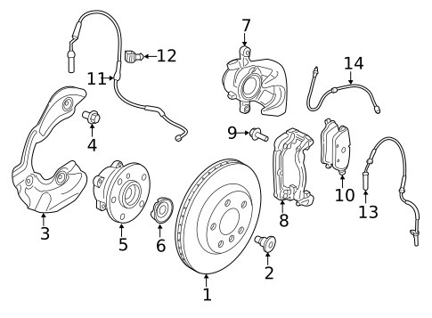 Brake Components for 2020 BMW i3 #1
