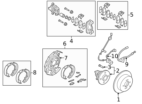 Brake Components for 2006 Hyundai Accent #0