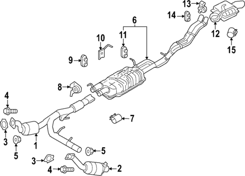Exhaust Components for 2022 Ford Expedition #1