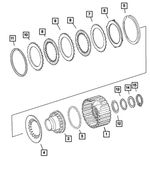 52108094AA - Automatic Transmission 5 Speed [DGJ]: Piston for Mopar Image