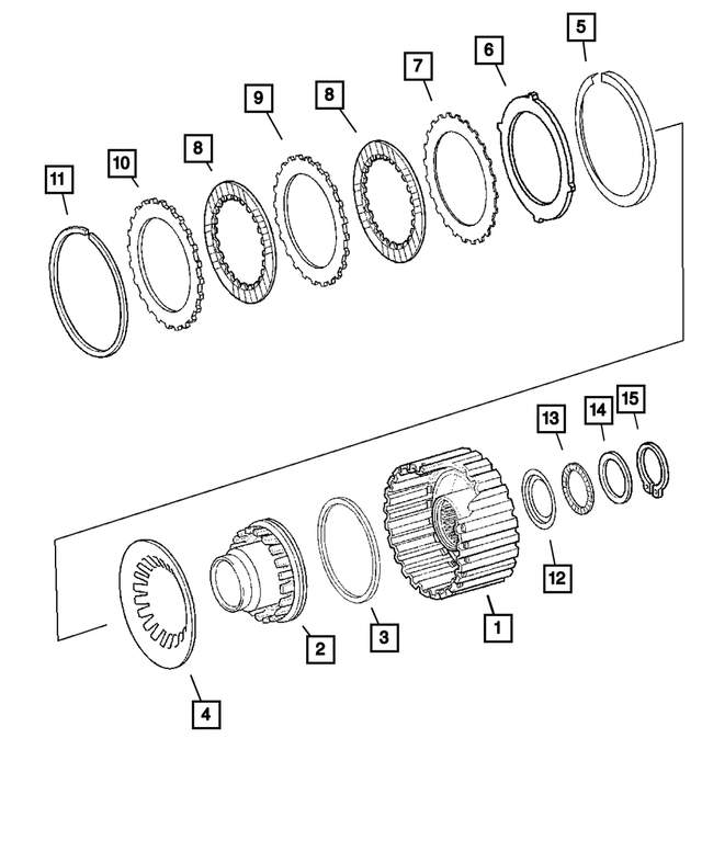 52108095AA - Automatic Transmission 5 Speed [DGJ]: Spring Disc for Mopar Image