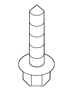 1244205207B - Body: Mud Guard Screw for Genesis: Electrified G80, G70, G80, G90, GV70 | Hyundai: Accent, Elantra, Elantra Coupe, Elantra GT, Genesis Coupe, Ioniq, Santa Fe, Tucson, Veloster, Veracruz Image