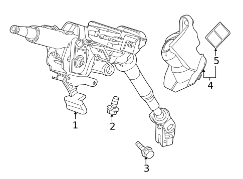 Steering Column Assembly for 2012 Honda Insight #0