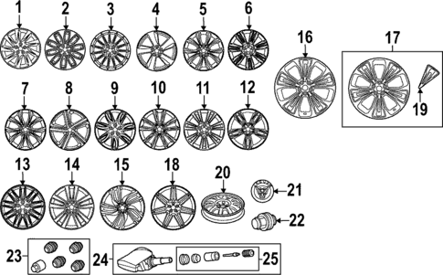 Wheels for 2017 Jaguar XF #0