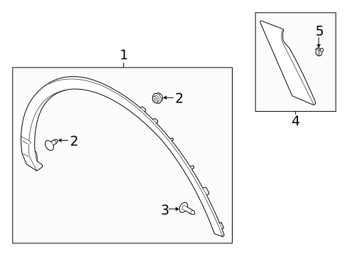 Exterior Trim - Quarter Panel for 2024 Lincoln Corsair #0