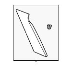 LJ7Z78291A08AA - : Upper Molding for Lincoln: Corsair Image