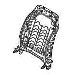 52105A15EA3 - Body: Seat Back Frame for BMW Image
